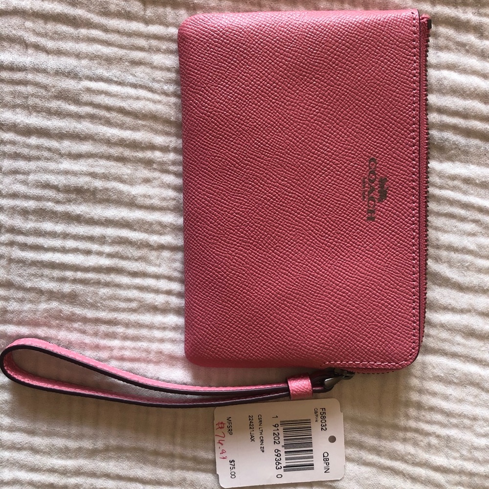 Coach Pink Wristlet